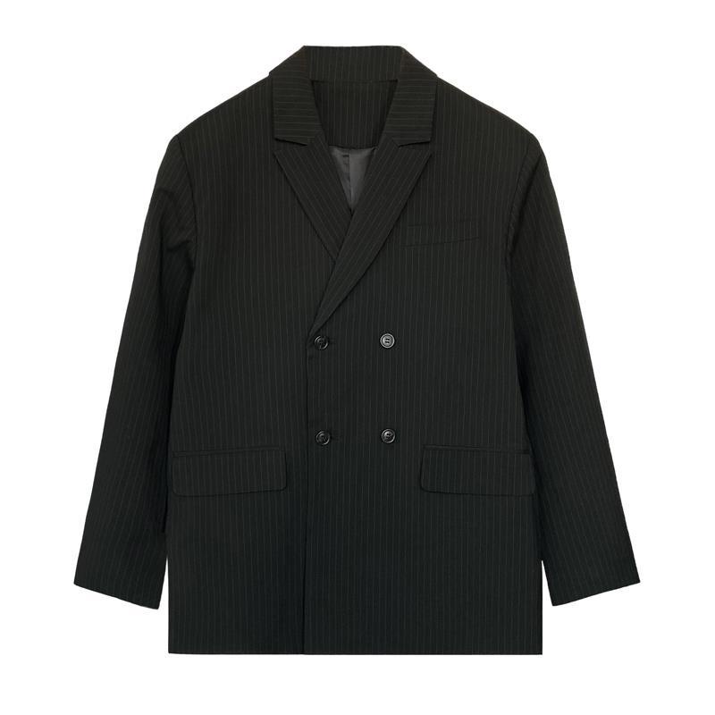 【F&amp;X Men22ss】Áo khoác blazer kẻ sọc thời trang xuân thu Hàn Quốc cho nam
