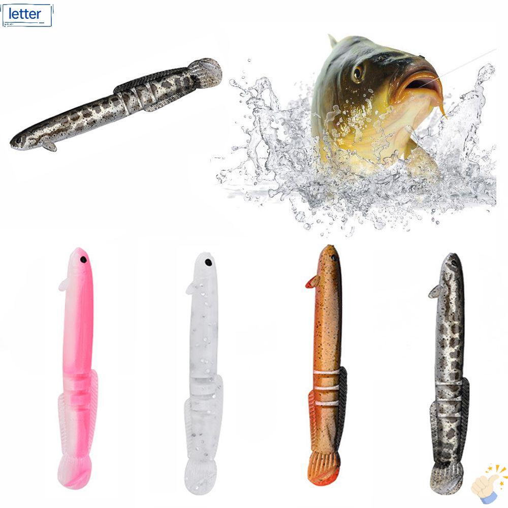[LET] 5Pcs/Pack Durable Fishing Lure Lure Bait Soft Bait Artificial Lure Fishing Tools Soft Worm Fishing Tackle Float Wobbler Loach Shaped Floating