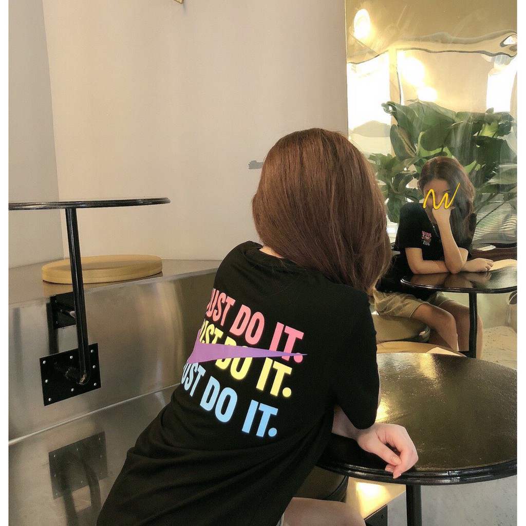 ℕ𝕀𝕂𝔼  just do it Áo thun nam/ áo phông nữ unisex chất cotton cao cấp