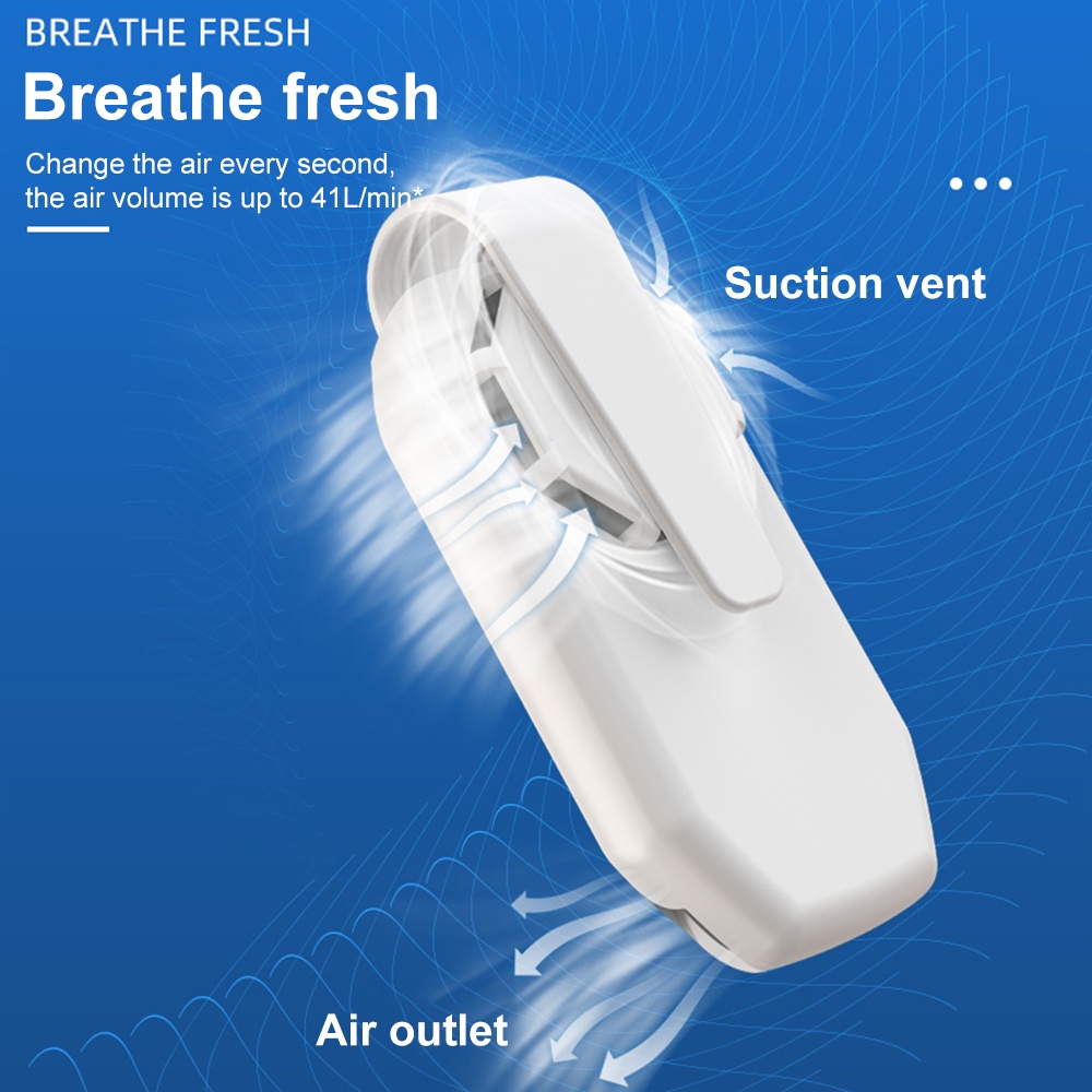 Quạt Usb Mini Có Kẹp Đeo Khẩu Trang Bảo Vệ Sức Khỏe Có Thể Tái Sử Dụng
