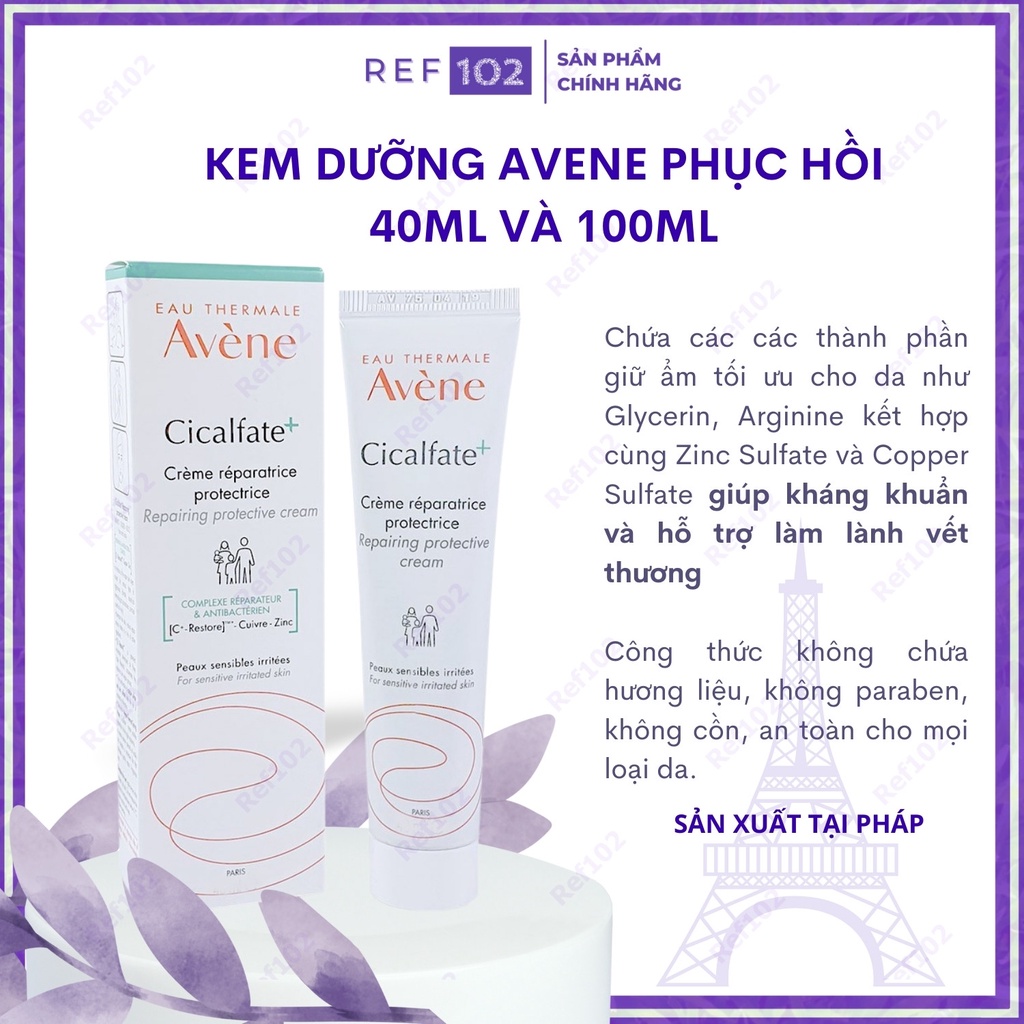Kem phục hồi Avene Cicalfate Preparing Protective Cream dưỡng ẩm bảo vệ da