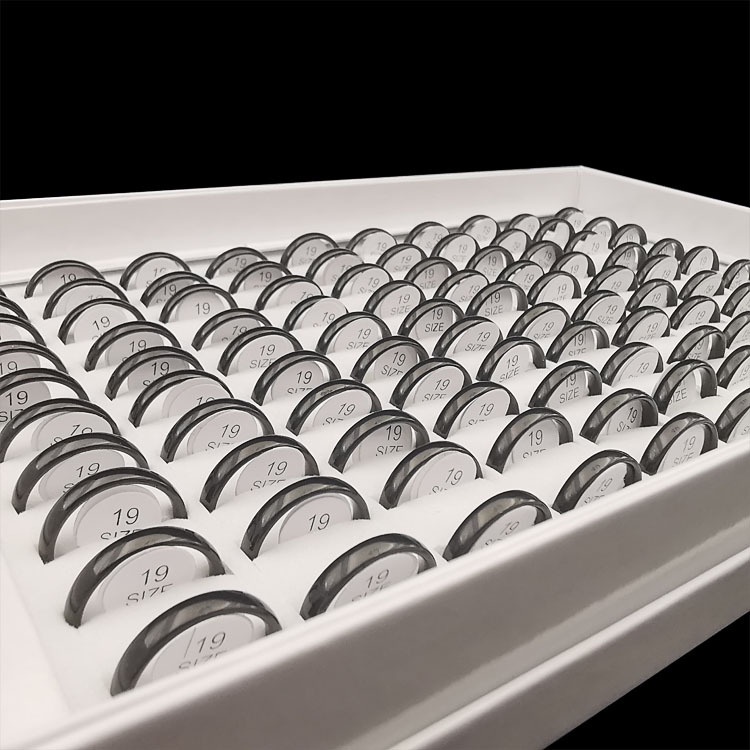 Nhẫn Thép Titan 4MM 19A1214 Thiết Kế Đơn Giản Dễ Phối Đồ Phong Cách Harajuku