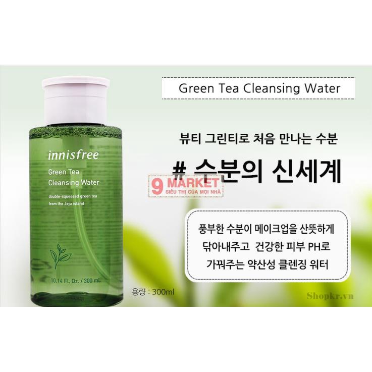 Nước tẩy trang trà xanh innisfree Green Tea Cleansing Water 300ml