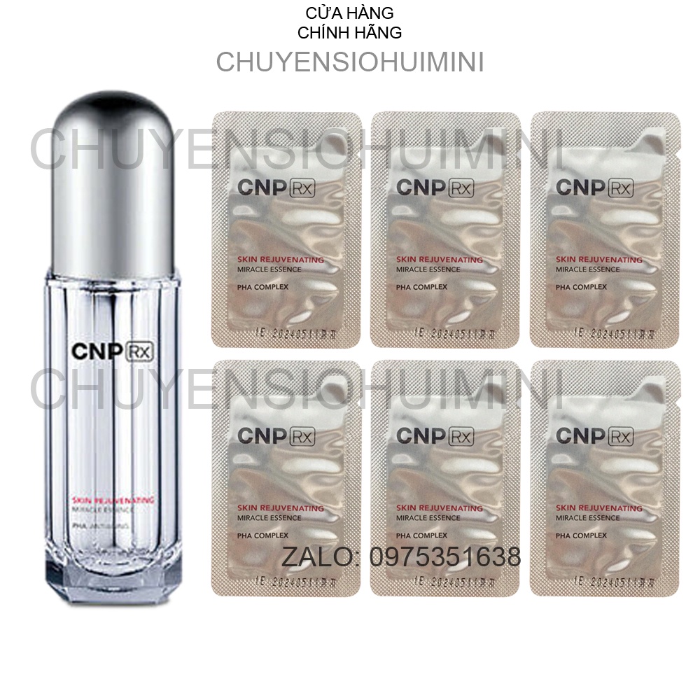 Gói sample tinh chất CNP rx siêu dưỡng trắng, mờ thâm nám tàn nhang - CNP Rx Skin Rejuvenating Miracle Essence 1ml