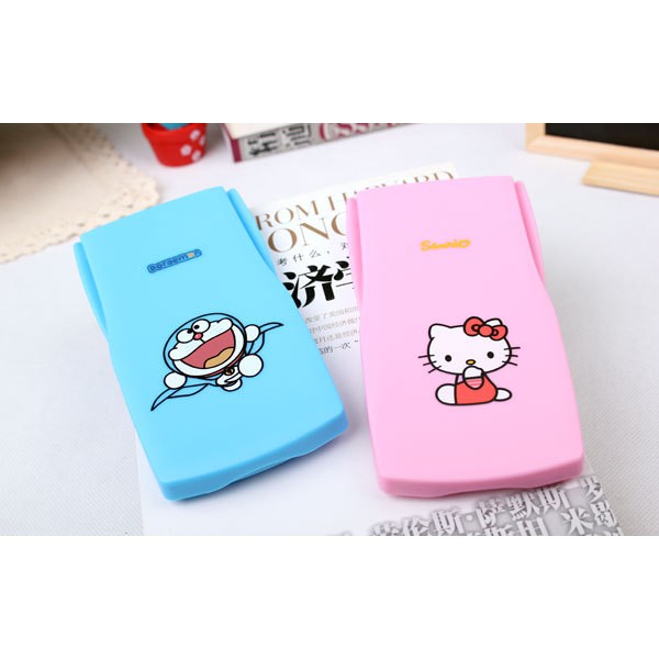 Máy tính học sinh FREESHIP Máy tính casio hình Hello Kitty và Doremon đáng yêu 8063