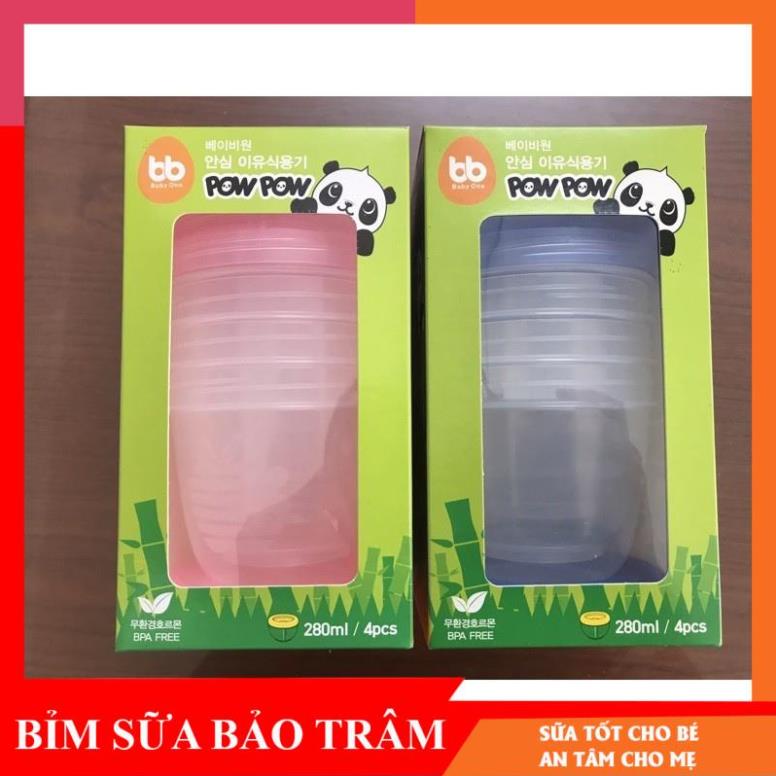 [ Rẻ ] Bộ bát trữ thức ăn và ăn dặm Baby one