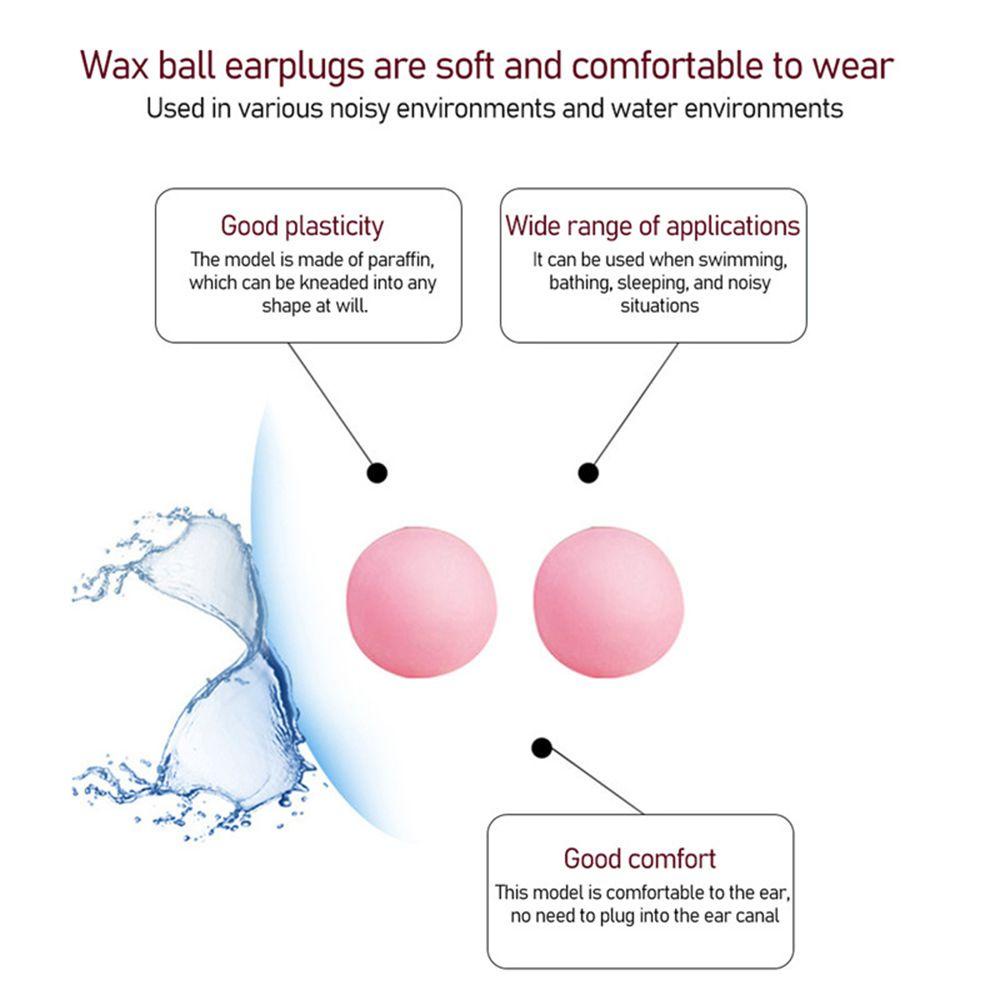 Nút Bịt Tai Chống Ồn Bằng Cotton Sáp Tiện Dụng