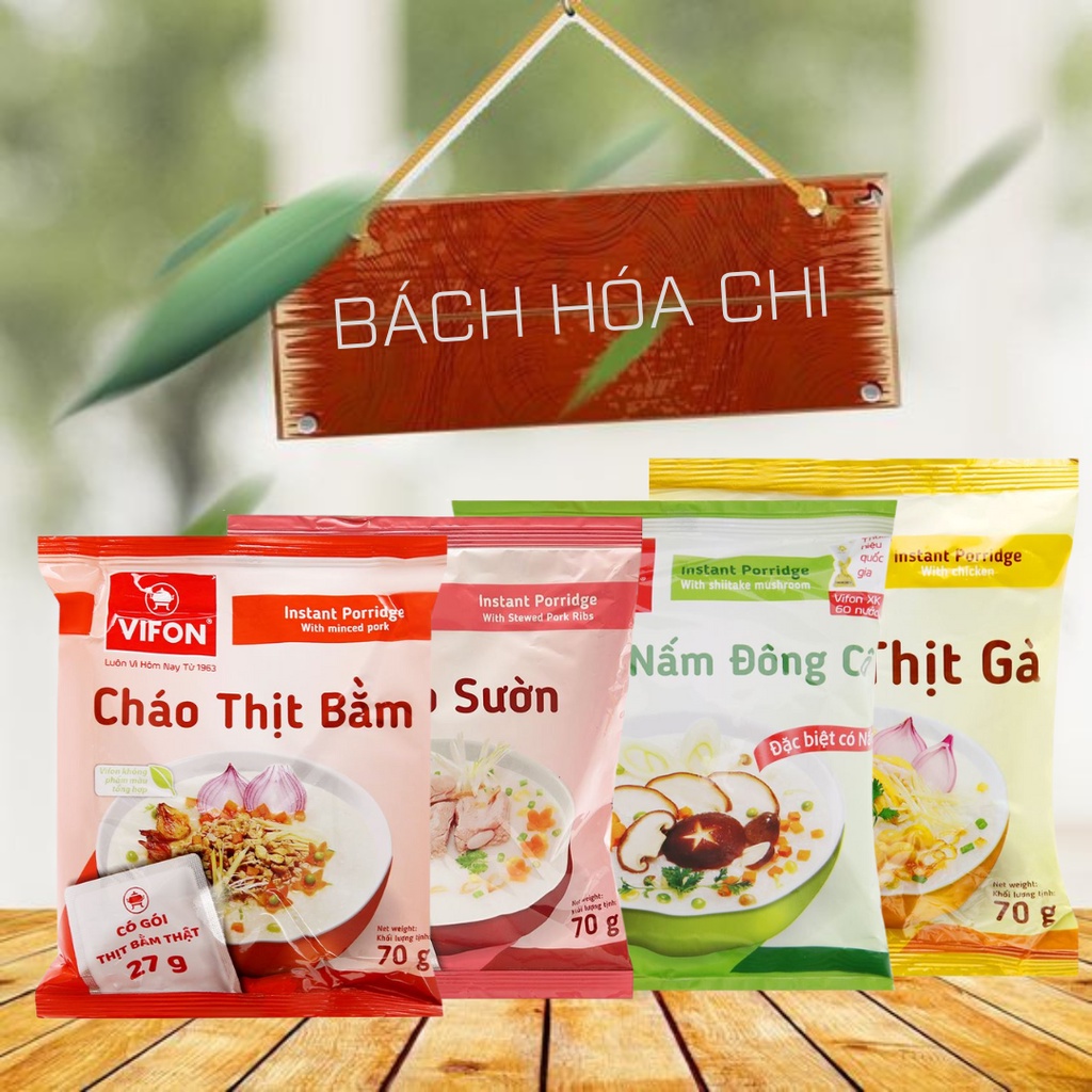 Thùng 50 gói Cháo thịt Vifon (có gói thịt thật)