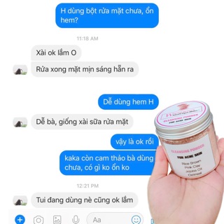 BỘT RỬA HỒNG CHO DA MỤN- NHẠY CẢM ( WINTER BEAUTY HOMEMADE)