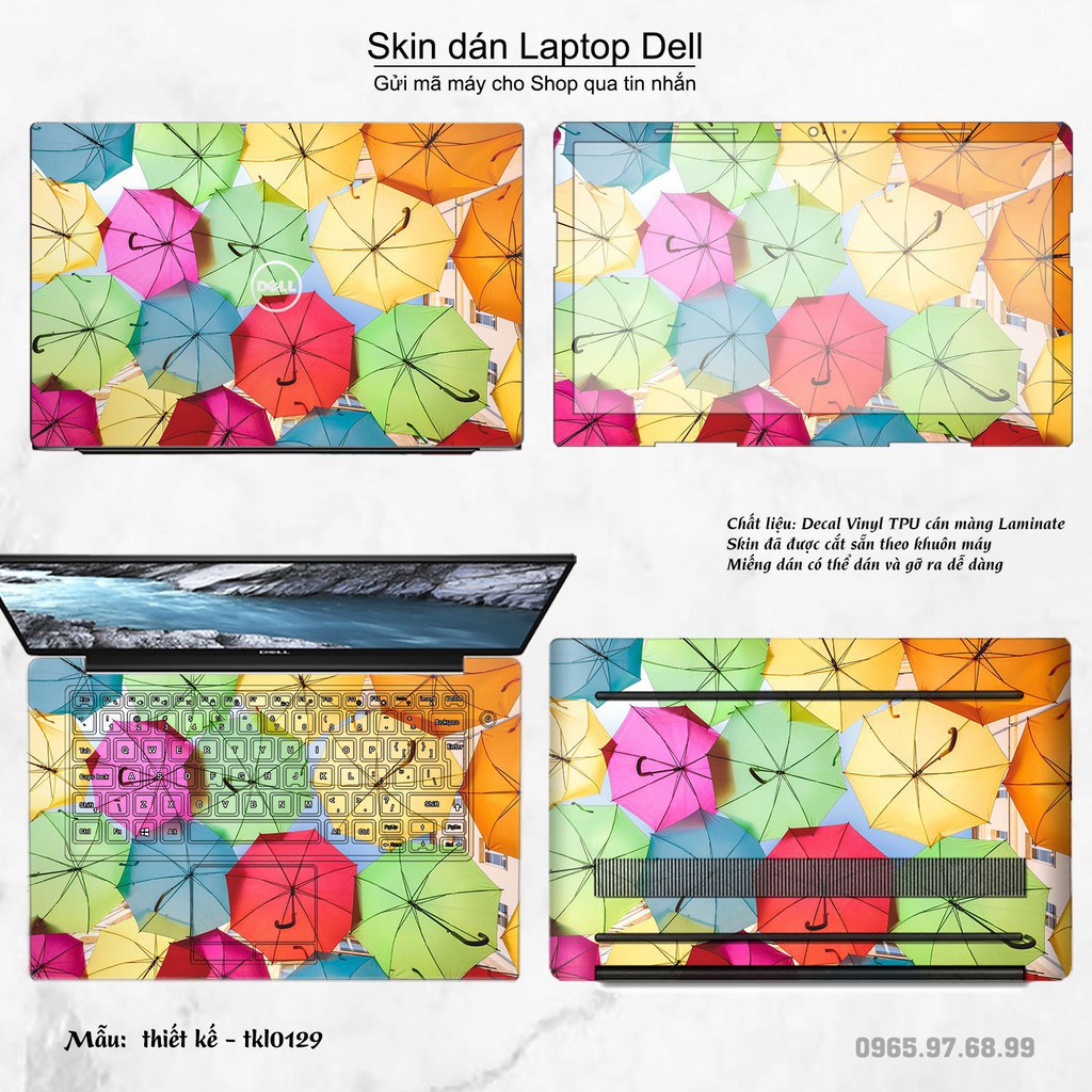 Skin dán Laptop Dell in hình thiết kế nhiều mẫu 3 (inbox mã máy cho Shop)