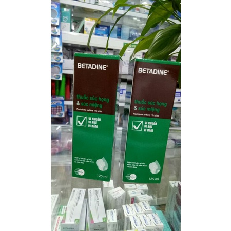 Chai súc họng,miệng Betadine sát khuẩn họng,miệng diệt nấm,vi khuẩn virut