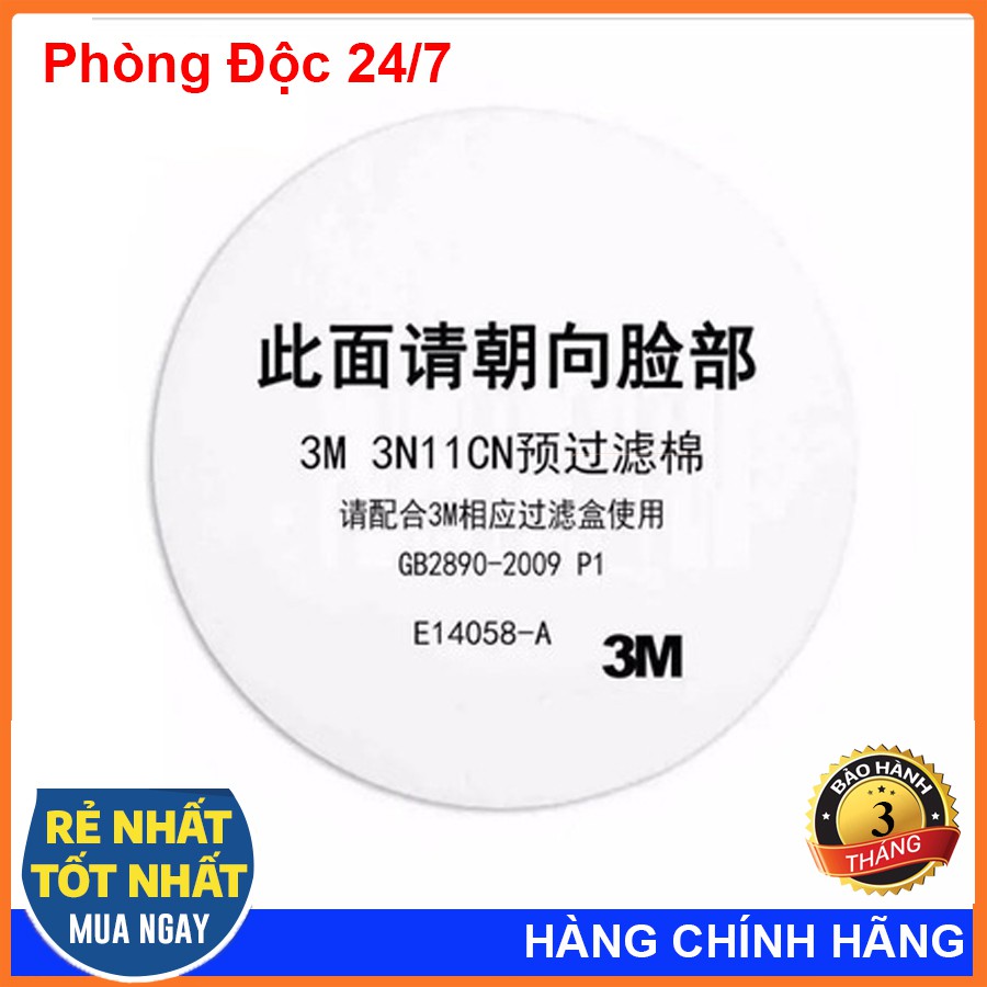 Bông Lọc Chống Bụi 3M 3200 Phin Tròn