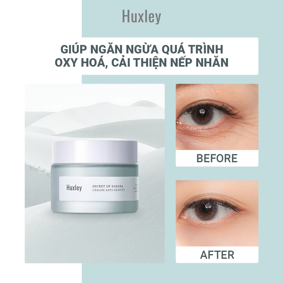 [Mã COSDEP -8% ĐH250k]Kem dưỡng chống lão hóa,cải thiện nếp nhăn Huxley Cream: Anti - Gravity 50ml