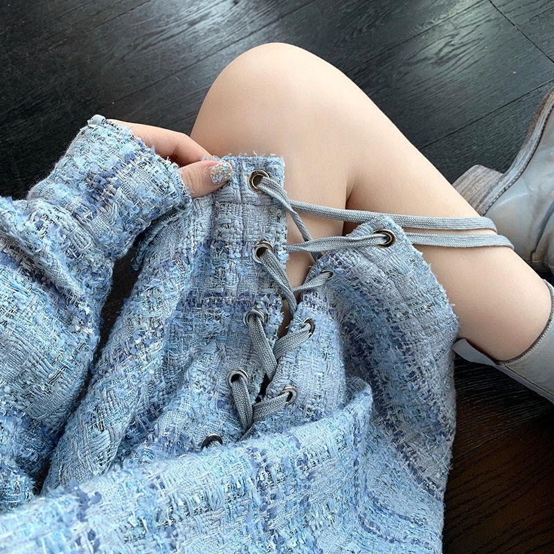 Áo Khoác Vải Tweed Thời Trang Xuân Thu Cho Nữ 2021