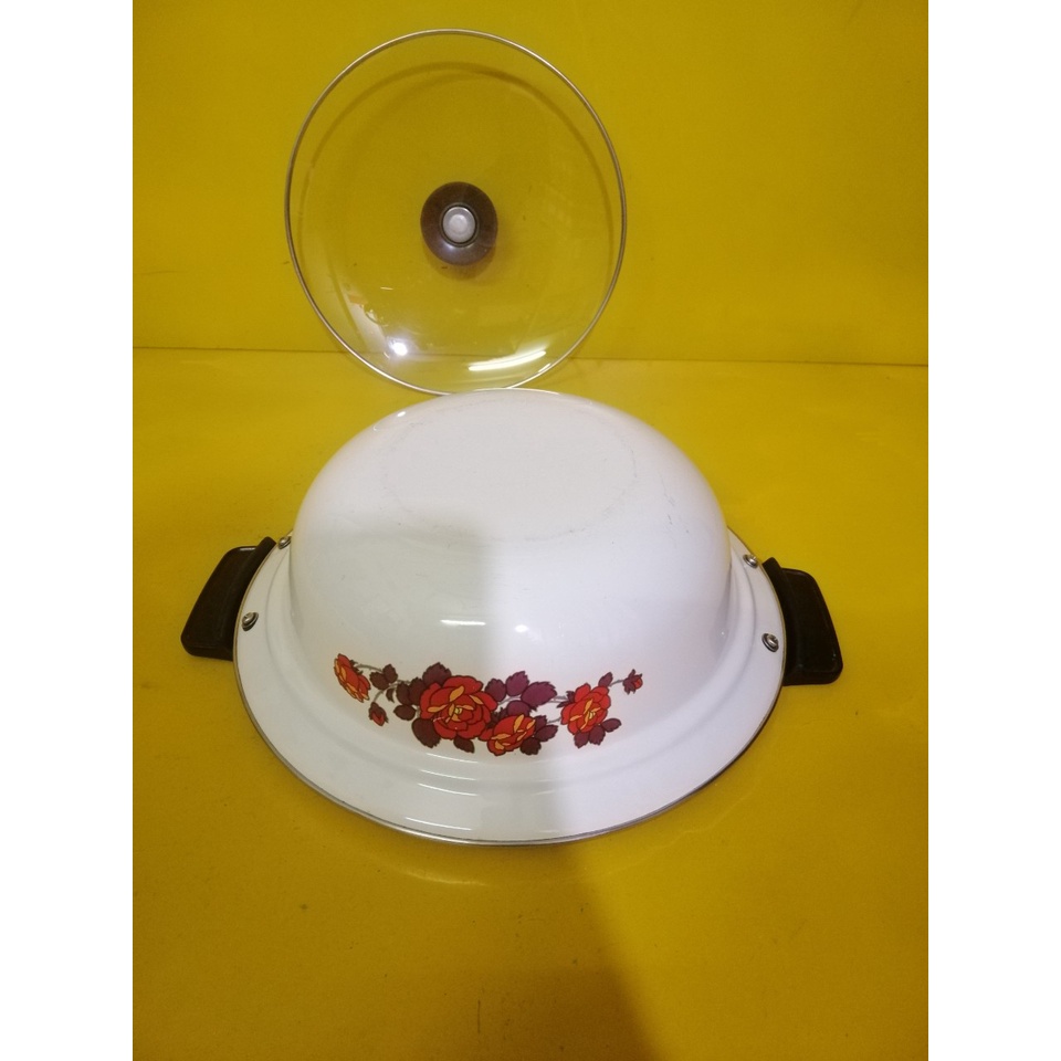 Nồi men (lẩu) nội địa Nhật, size 28cm, cao 9cm (mã 757), Dùng được bếp từ
