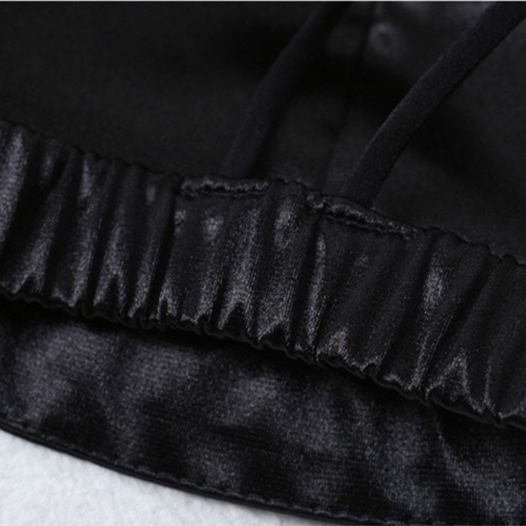 Áo bra nữ satin chữ Y phi bóng quyến rũ và gợi cảm DEVARI B9604