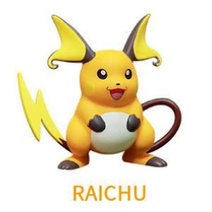 Mô hình nhân vật pikachu Mimikyu Alola Raichu Togedemaru Pichu - Pokemon