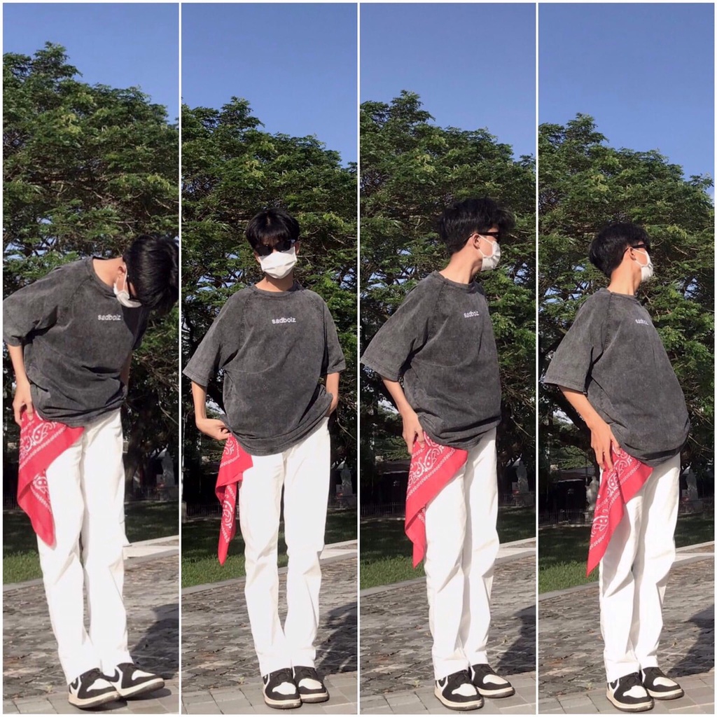 Áo Thun Loang Đen Unisex Phông Form Rộng Ngắn Tay In Hình Cá Tính Nam Nữ - ZADOLA FASHION