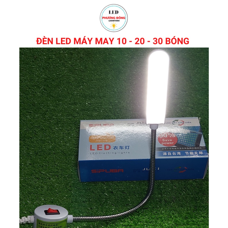 Bộ đèn led dành cho Máy May JUKI 10 bóng, 20 bóng, 30 bóng kèm công tắc và hít nam châm