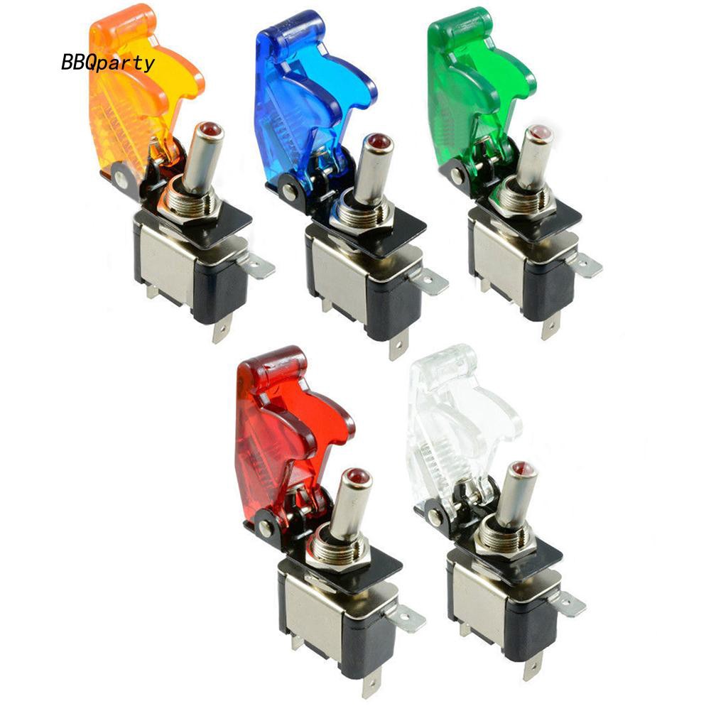 Nút gạt công tắc SPST 12V 20A có gắn đèn Led cho bảng điều khiển xe hơi