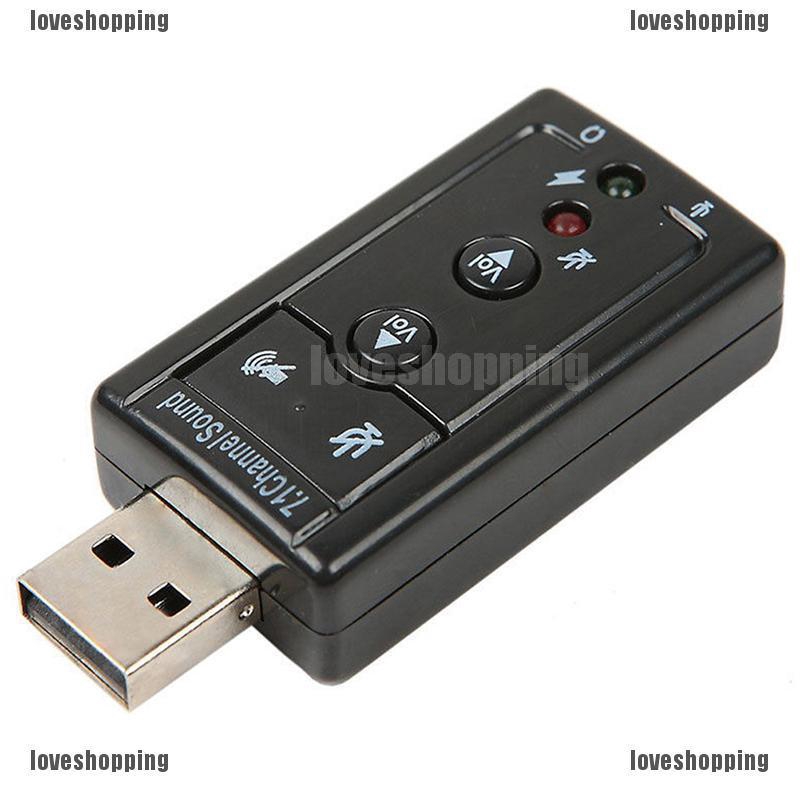 USB âm thanh 2.0 3D Virtual 480Mbps External 7.1 Channel chuyên dụng chất lượng cao