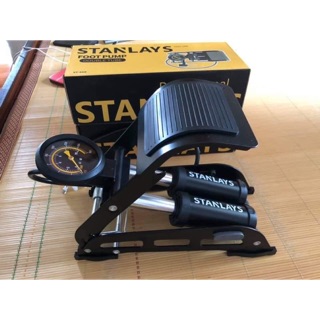 [Bảo hành 1 năm]Bơm Đạp Chân Đa Năng Mini Cho Ô Tô Xe Máy 2 Xilanh Stanlays nhập khẩu Đài Loan