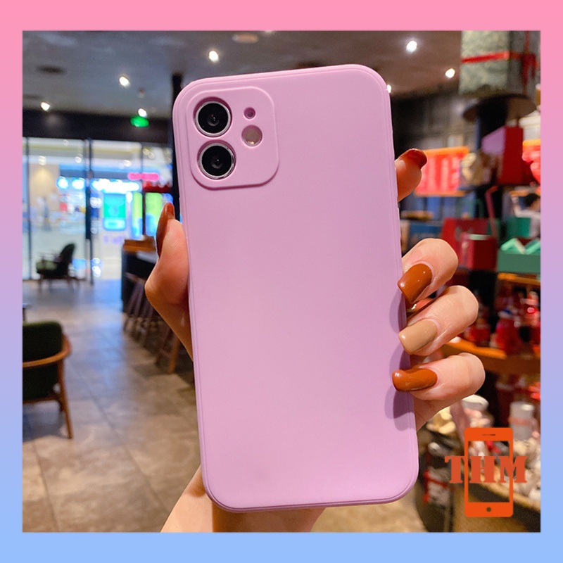 ốp lưng iphone TPU Màu Trơn Cho iPhone 11 12 13 iPhone 8Plus 7plus 8 7 6 6s Plus X Xs se 2020 11pro 12pro Max 12mini-019