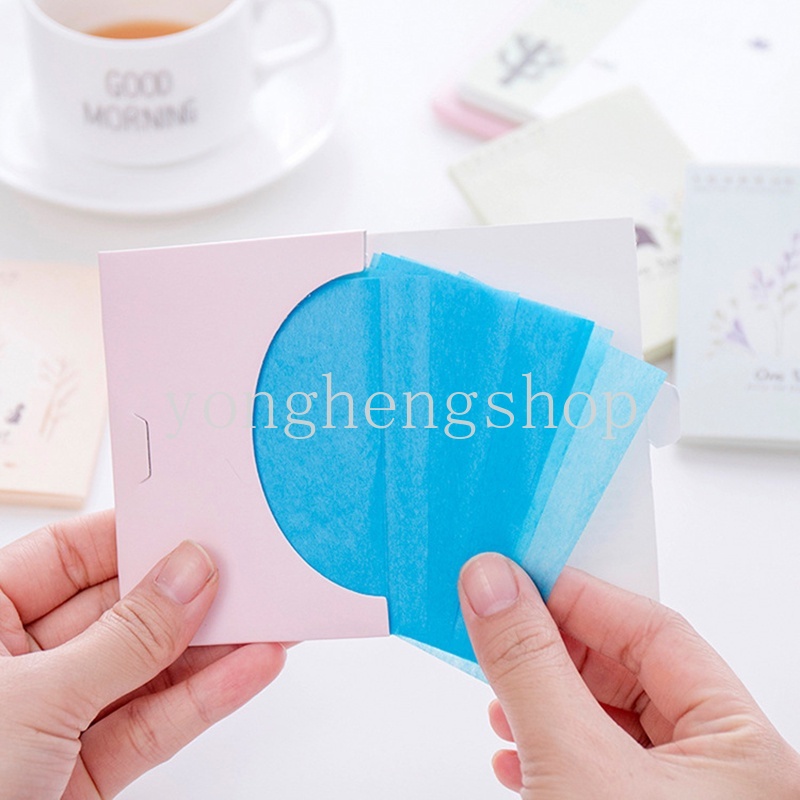 [Hàng mới về] Set 50 giấy thấm dầu làm sạch da mặt tiện dụng | BigBuy360 - bigbuy360.vn