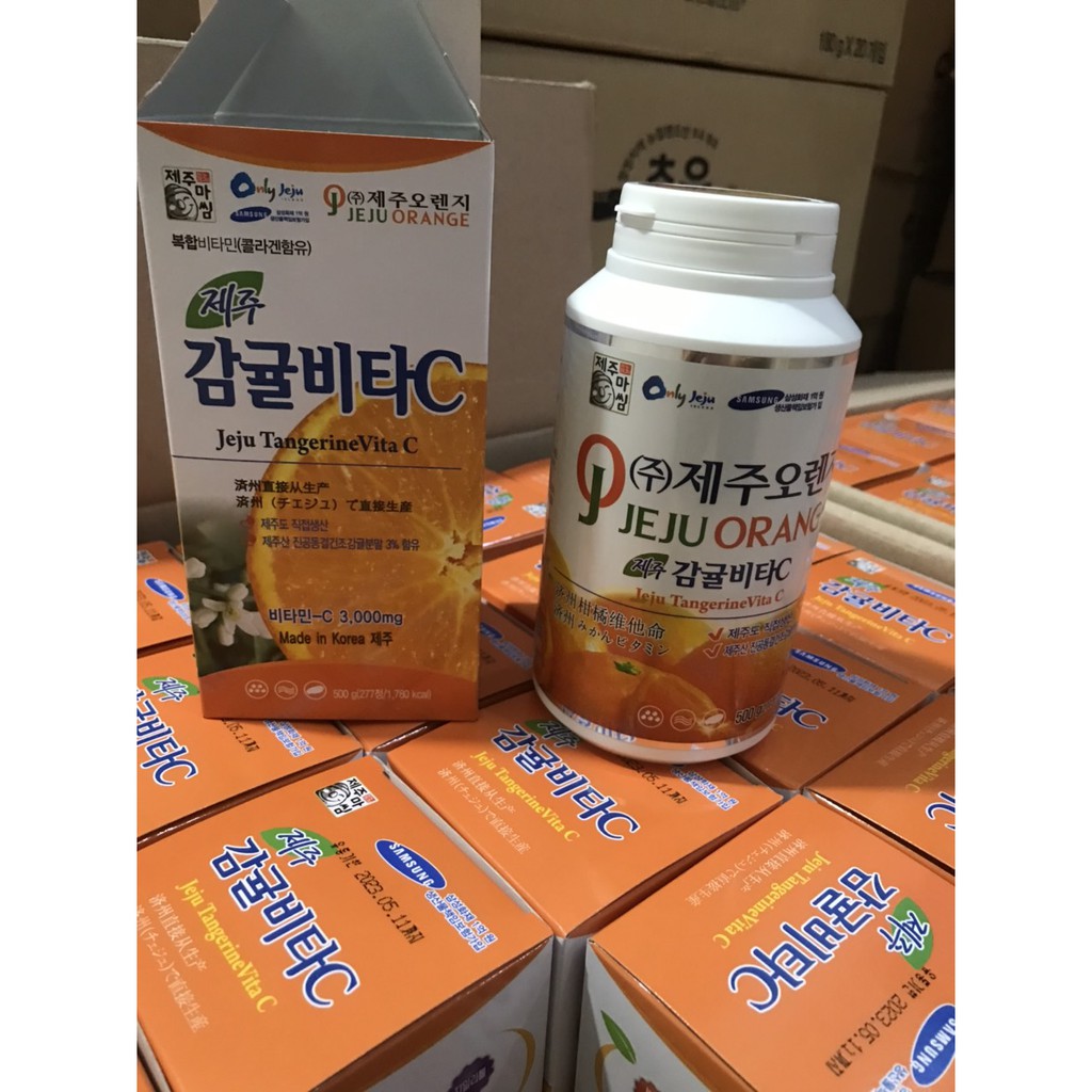 Viên ngậm Vitamin C nguyên chất Jeju -Hàn Chính hãng