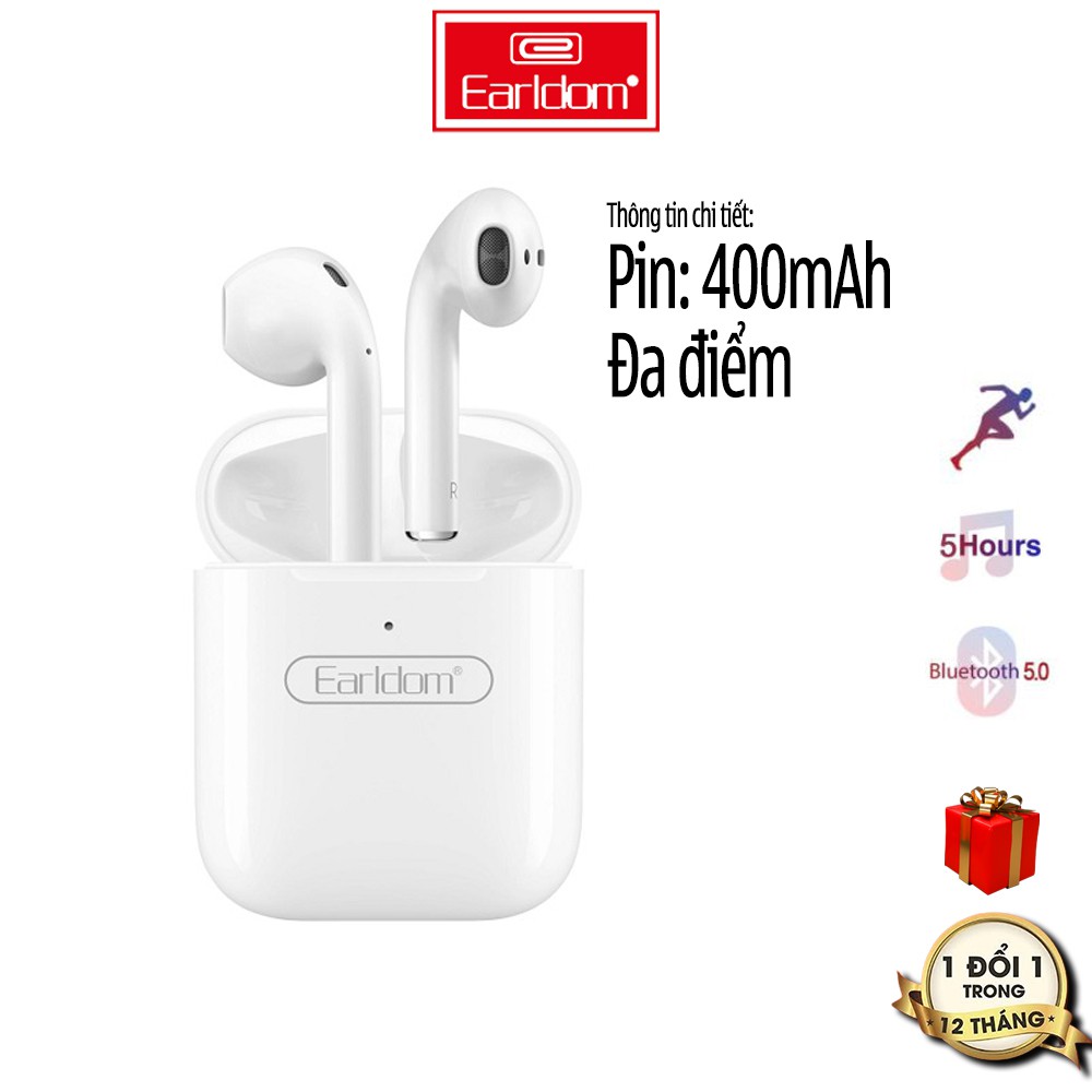 TAI NGHE BLUETOOTH TRUE WIRELESS EARLDOM BH17 TAI NGHE KHÔNG DÂY SÀNH ĐIỆU