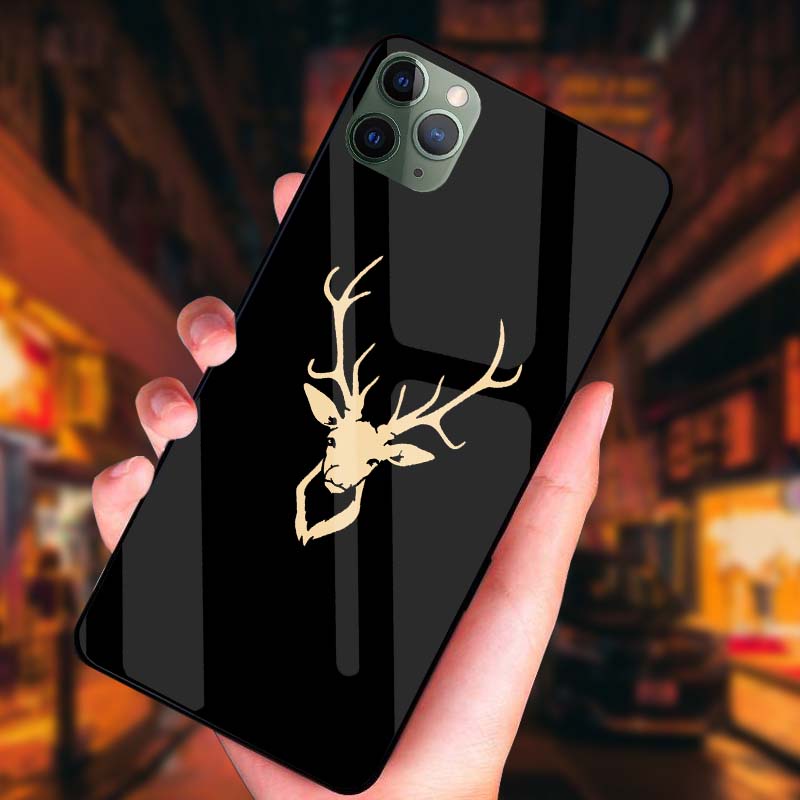 Ốp IPHONE 11, 11 Pro, 11 Promax Plus Lưng Kính Cường Lực Sáng Bóng