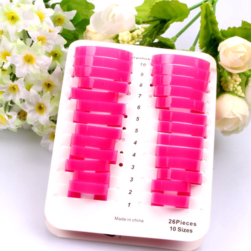 Set 26 kẹp bảo vệ chống lem sơn móng tay 10 kích cỡ tiện dụng