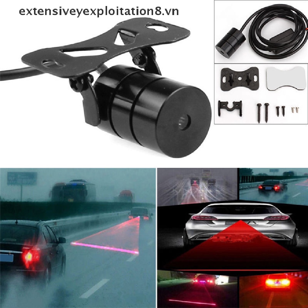 Đèn led laser cảnh báo chống va chạm màu đỏ tiện dụng cho xe hơi
