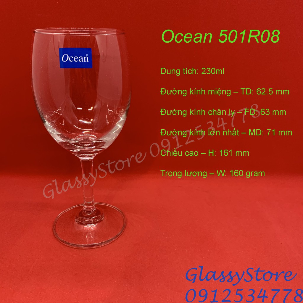 Ly  rượu vang thủy tinh Ocean Classic Red Wine 1501R08 – 230ml