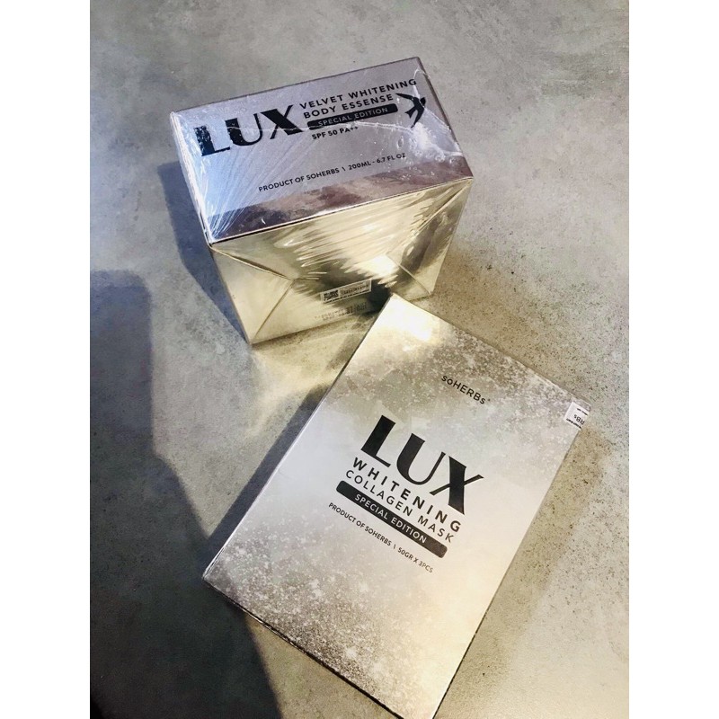 COMBO Ủ TRẮNG LUX (3 GÓI) VÀ KEM BODY LUX COLLAGEN YẾN TƯƠI