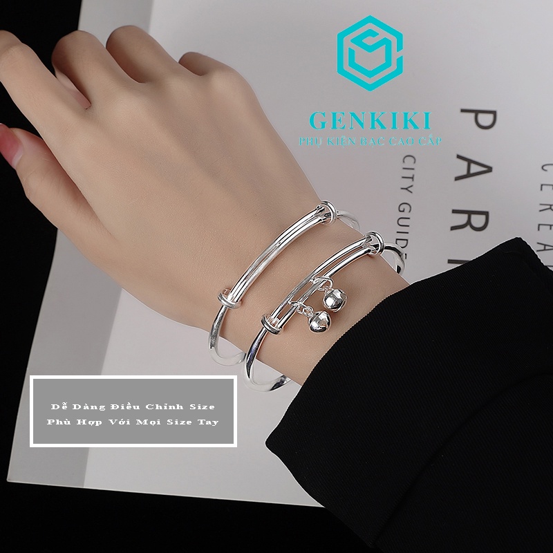 Lắc Tay Bạc Nữ Cao Cấp Họa Tiết Xoắn GenKiKi H14 | BigBuy360 - bigbuy360.vn
