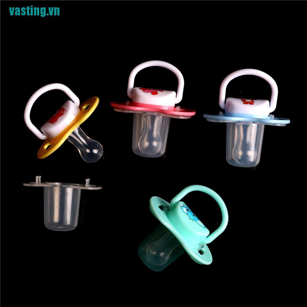 V☆Núm Vú Giả Hình Tròn Họa Tiết Bướm Xinh Xắn Cho Bé Sơ Sinh