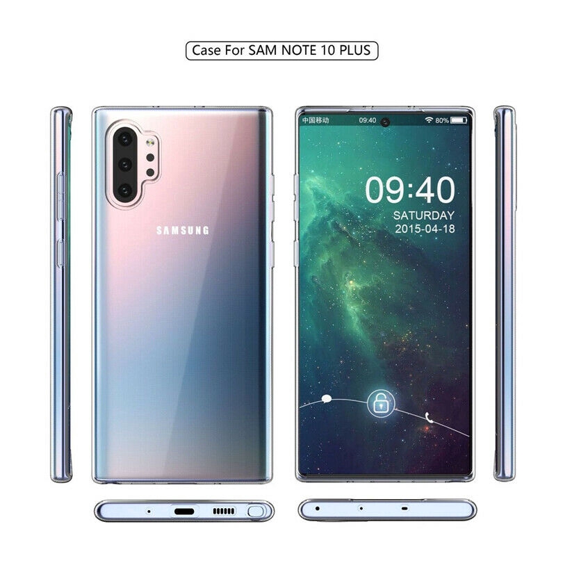 For Samsung Galaxy Note 10 Plus 9 8 5 4 FE Ultra-thin Clear Soft TPU Case Cover