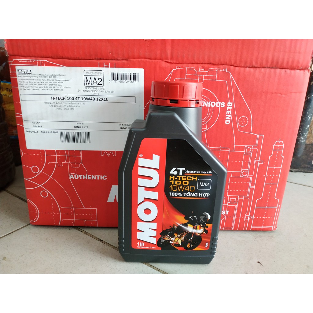 (Có chiết lẻ) Nhớt Motul HTech 10w40 1L