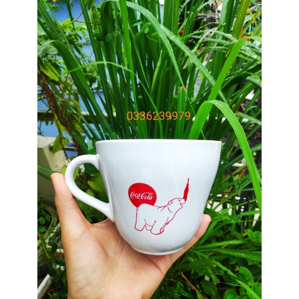 Ly sứ có nắp  /Ly sứ có quai Coca Cola cỡ lớn