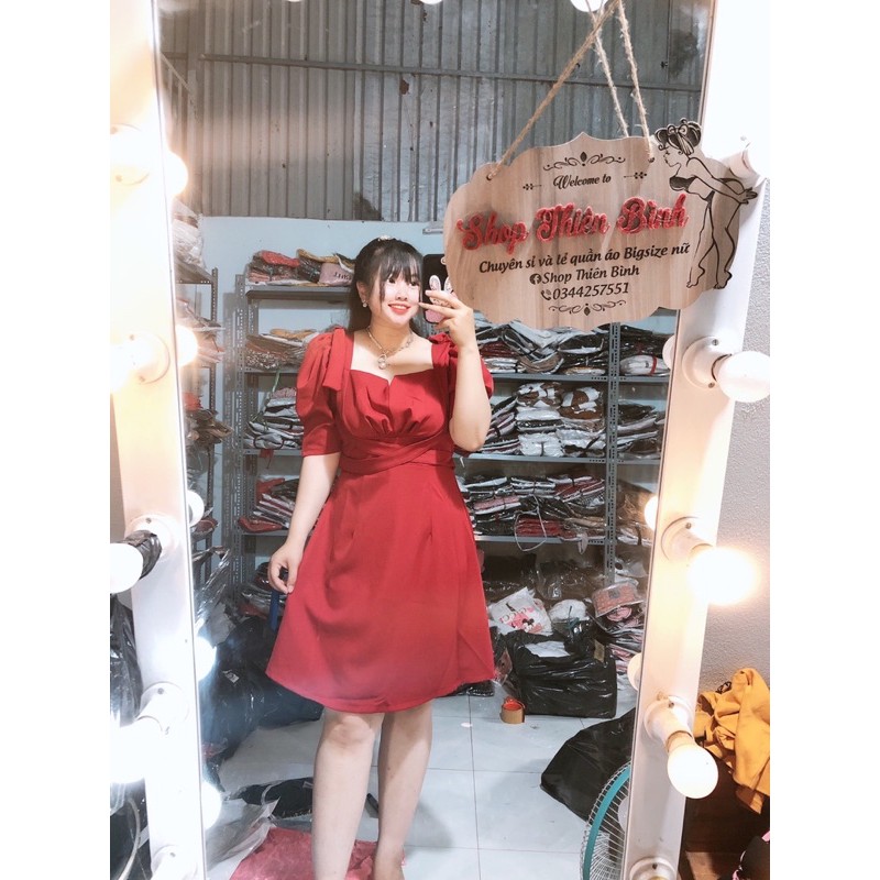 [Mã WAMT1505 giảm 10K đơn 0K] ĐẦM NƠ VAI BIGSIZE | BigBuy360 - bigbuy360.vn