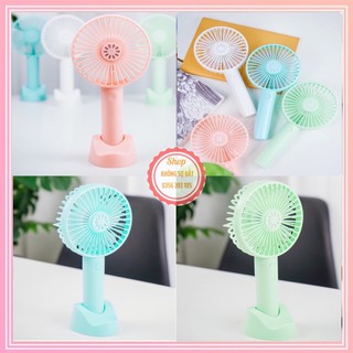 Quạt mini tích điện cầm tay có đế để bàn 3 tốc độ gió N9