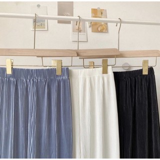 Quần culottes xếp ly gân