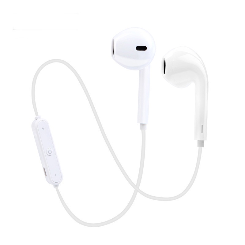 Tai Nghe Nhét Tai S6 Bluetooth 4.1 Âm Thanh Stereo Sống Động Và Phụ Kiện