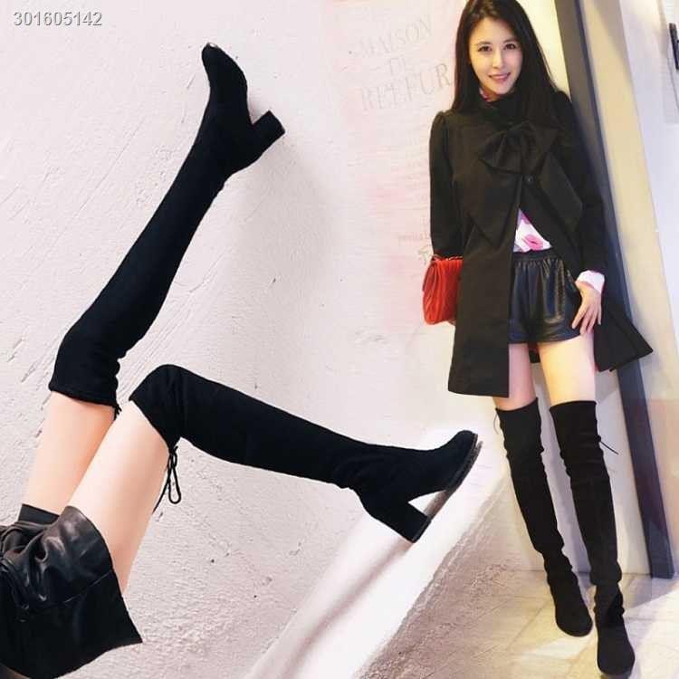 Giày bốt cổ cao đế dày thời trang thu đông dành cho bạn nữ 2021