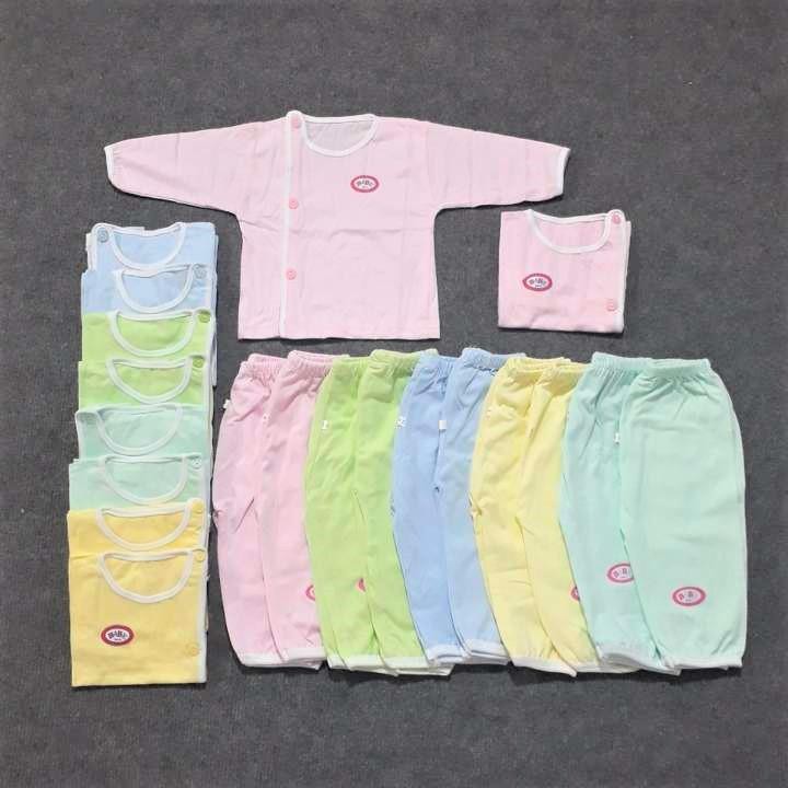 Bộ quần áo sơ sinh dài tay Baby Born cotton cho bé trai bé gái VuBaby