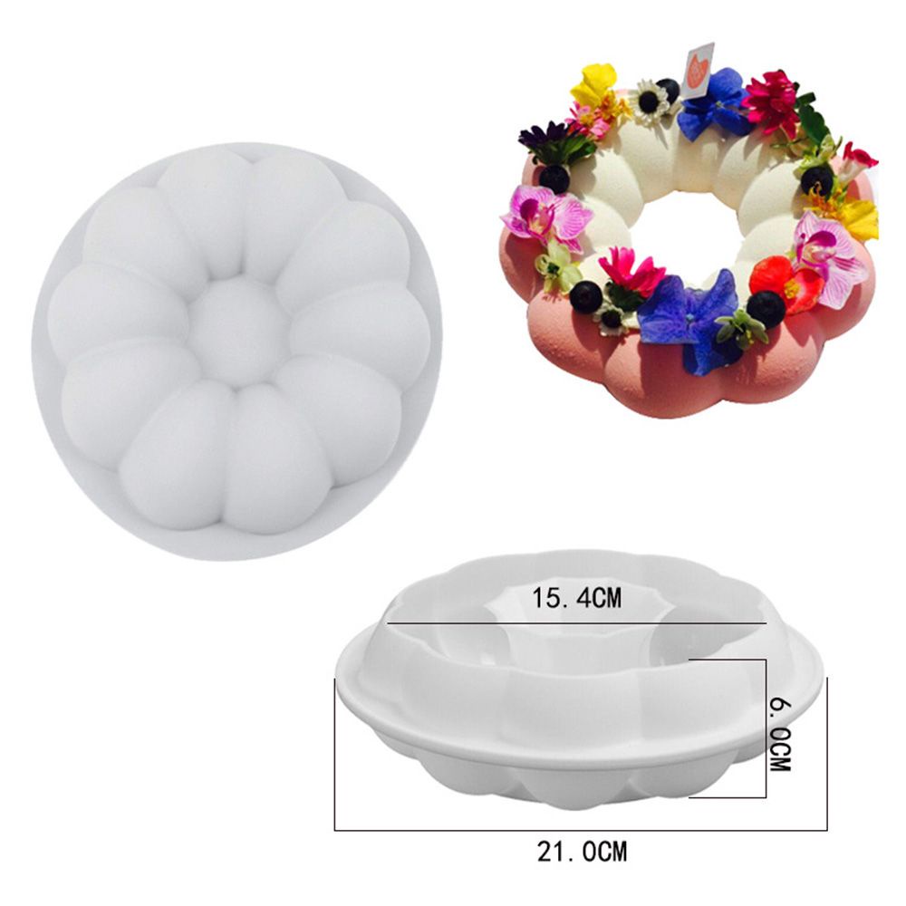 Daphne Khuôn Silicon Làm Bánh Mousse Hình Quả Bí Ngô Halloween Diy