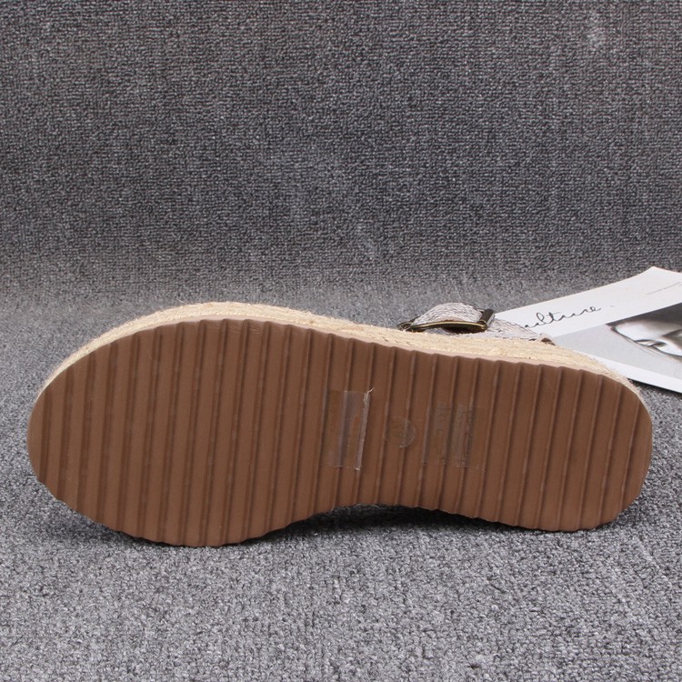 Giày sandal cói 5cm xuất khẩu mẫu mới 2021