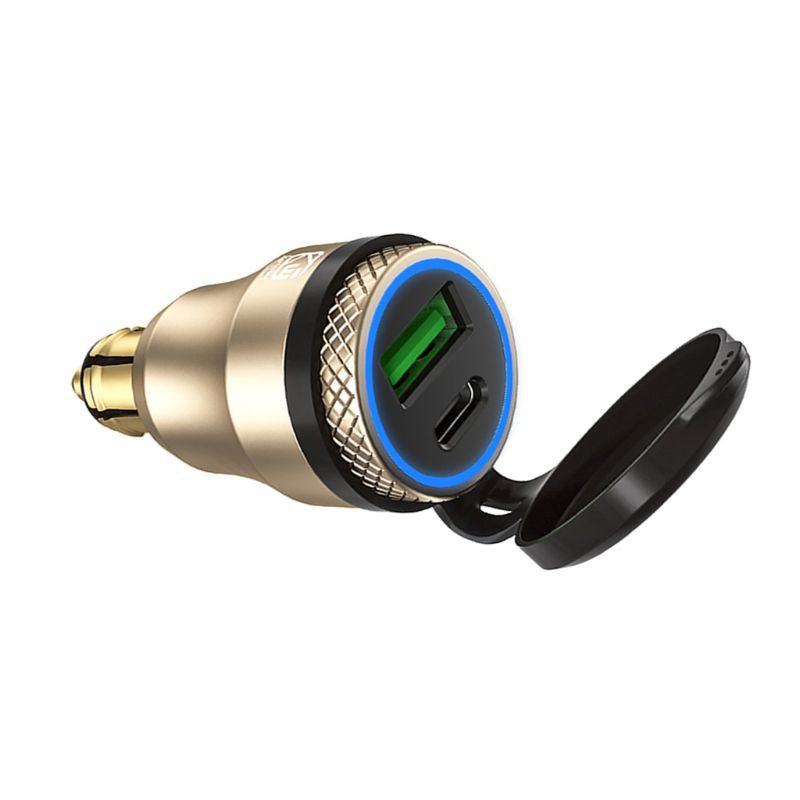 12V 24V QC3.0 USB Type C PD Fast Charger Power Adapter Hella DIN Plug Socket