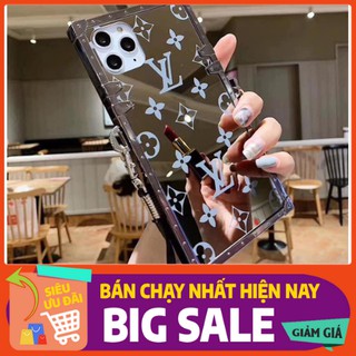 Ốp vuông điện thoại lv kèm dây đeo chéo